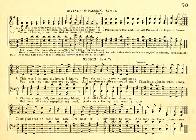 Bible School Hymns and Sacred Songs for Sunday Schools and Other Religious Services page 23