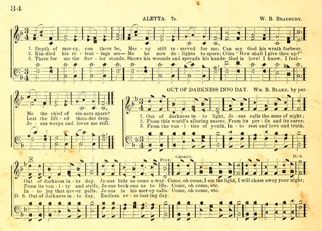 Bible School Hymns and Sacred Songs for Sunday Schools and Other Religious Services page 34