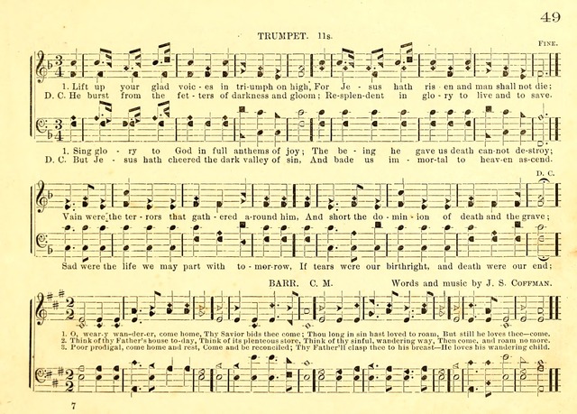Bible School Hymns and Sacred Songs for Sunday Schools and Other Religious Services page 49