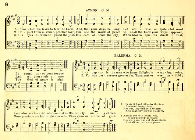 Bible School Hymns and Sacred Songs for Sunday Schools and Other Religious Services page 8