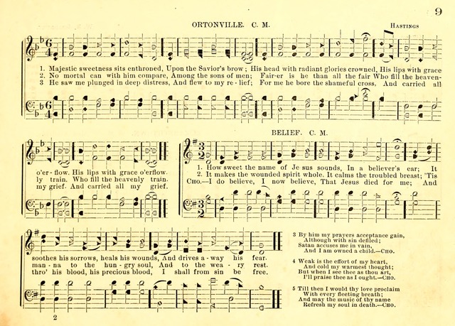 Bible School Hymns and Sacred Songs for Sunday Schools and Other Religious Services page 9