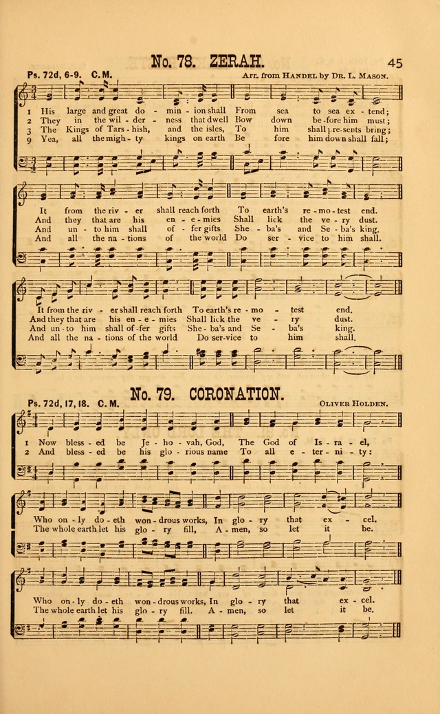 Bible Songs: consisting of selections from the psalms, set to music, suitable for Sabbath Schools, Prayer Meetings, etc. page 45