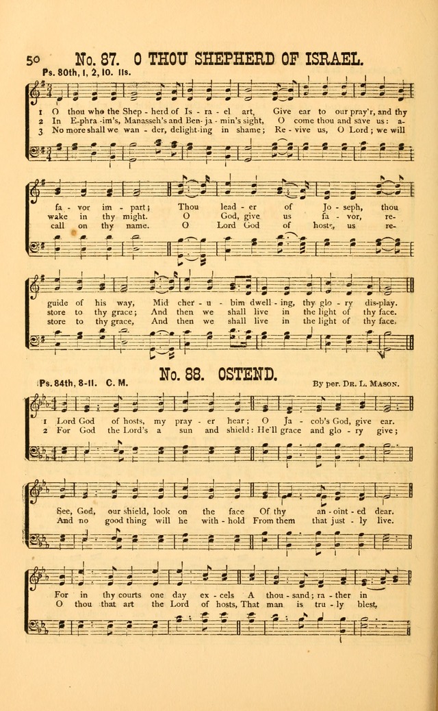 Bible Songs: consisting of selections from the psalms, set to music, suitable for Sabbath Schools, Prayer Meetings, etc. page 50