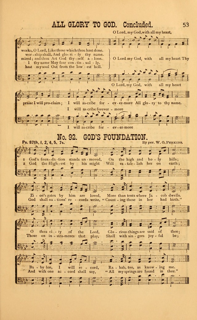 Bible Songs: consisting of selections from the psalms, set to music, suitable for Sabbath Schools, Prayer Meetings, etc. page 53