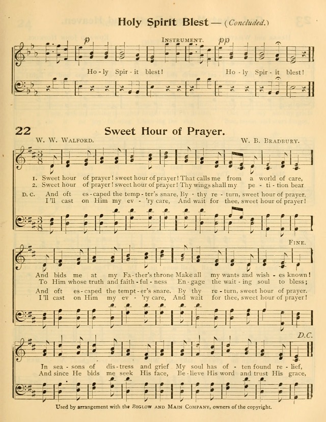 A Book of Song and Service: for Sunday school and home page 112