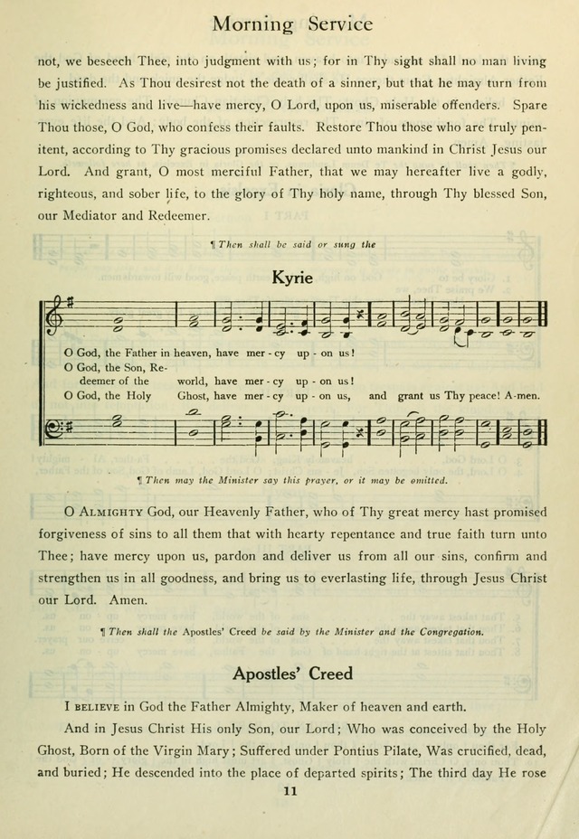 Book of Worship with Hymns and Tunes  page 11