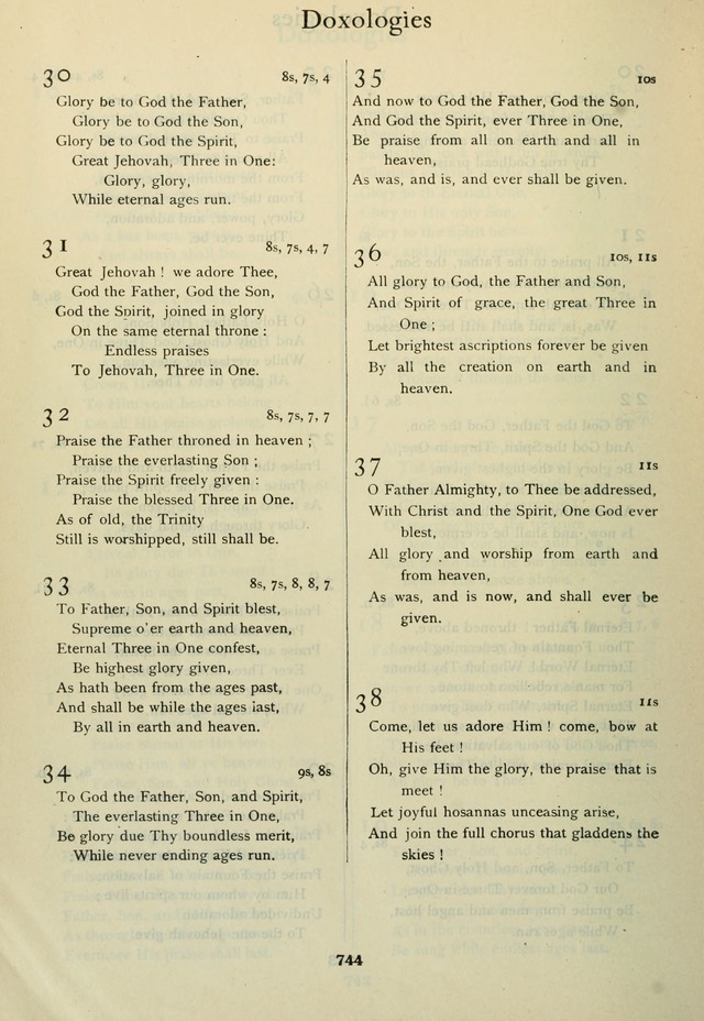 Book of Worship with Hymns and Tunes  page 750