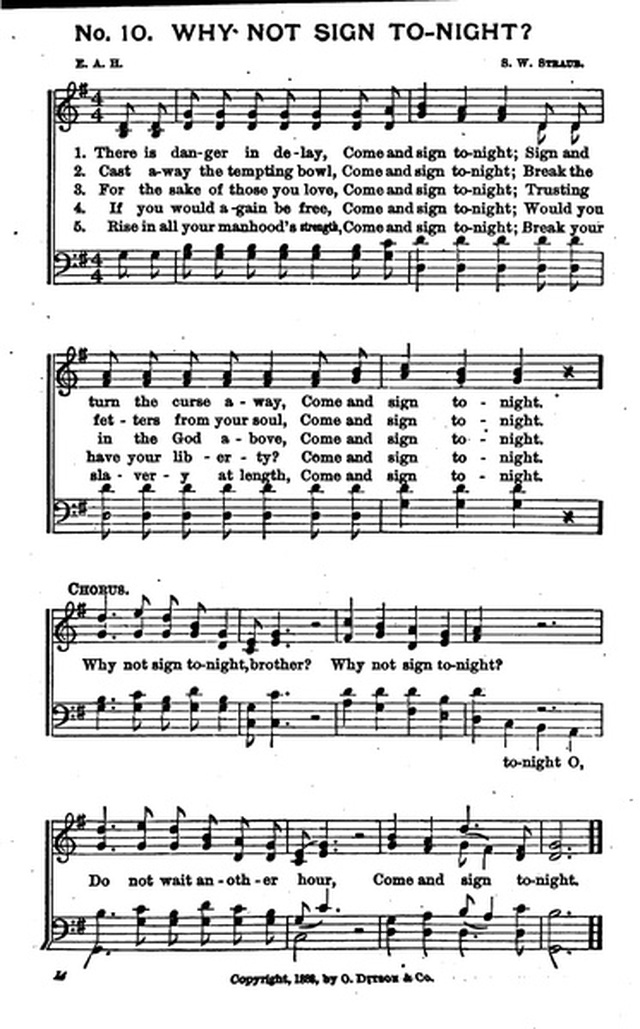Bells of Victory: a collection of music for temperance meetings page 12