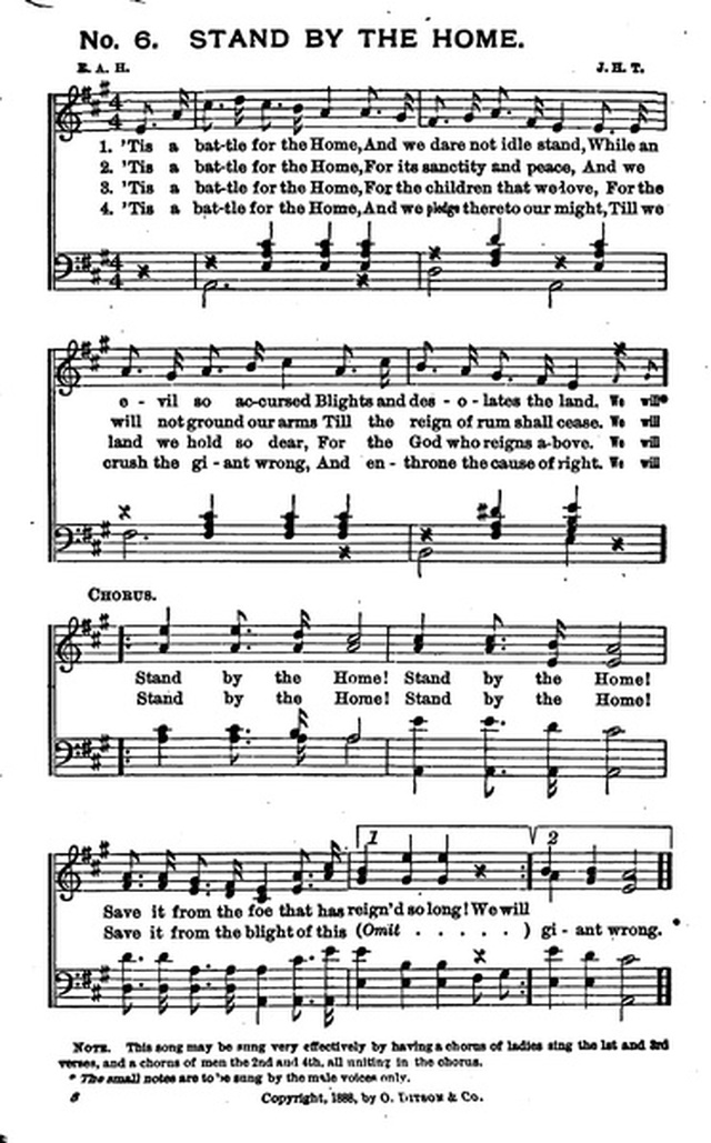 Bells of Victory: a collection of music for temperance meetings page 6