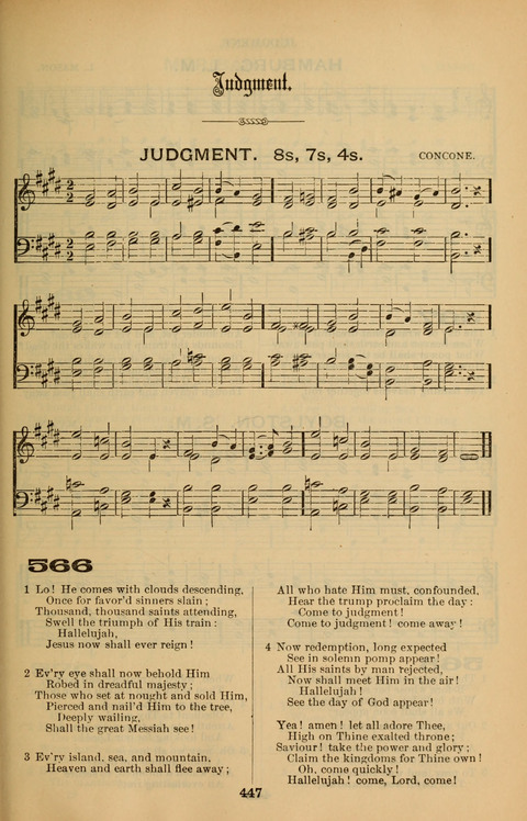 Book of Worship: with tunes page 447