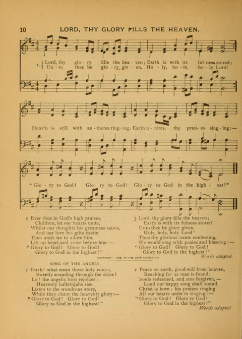 The Carol: a book of religious songs for the Sunday school and the home page 10