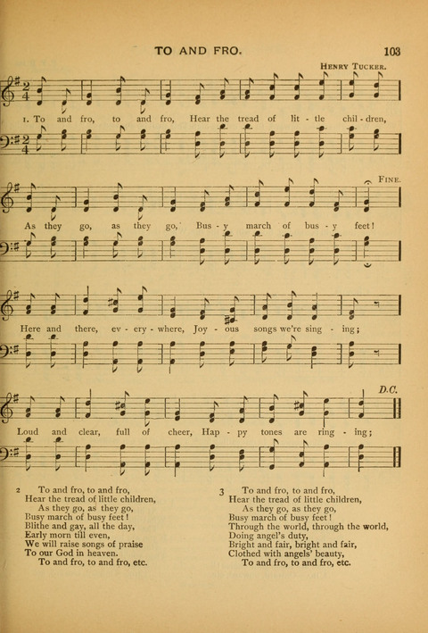 The Carol: a book of religious songs for the Sunday school and the home page 103