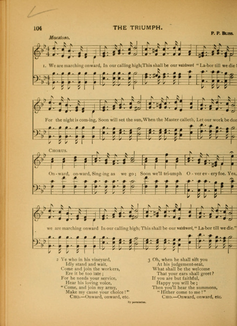 The Carol: a book of religious songs for the Sunday school and the home page 104