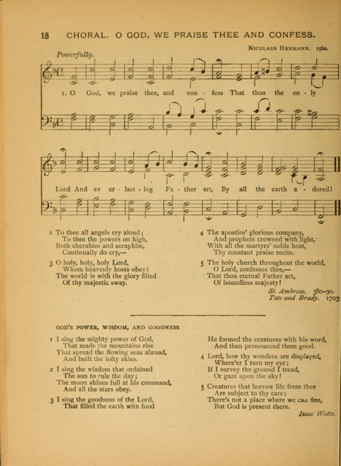 The Carol: a book of religious songs for the Sunday school and the home page 18