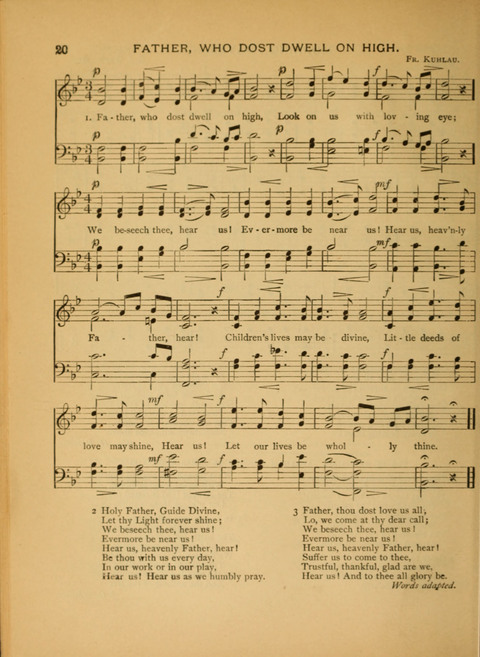 The Carol: a book of religious songs for the Sunday school and the home page 20