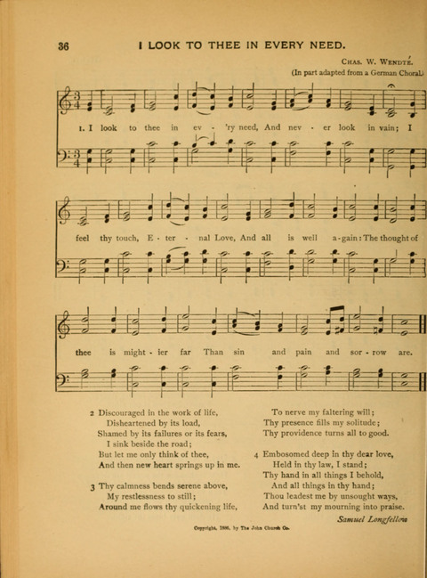 The Carol: a book of religious songs for the Sunday school and the home page 36