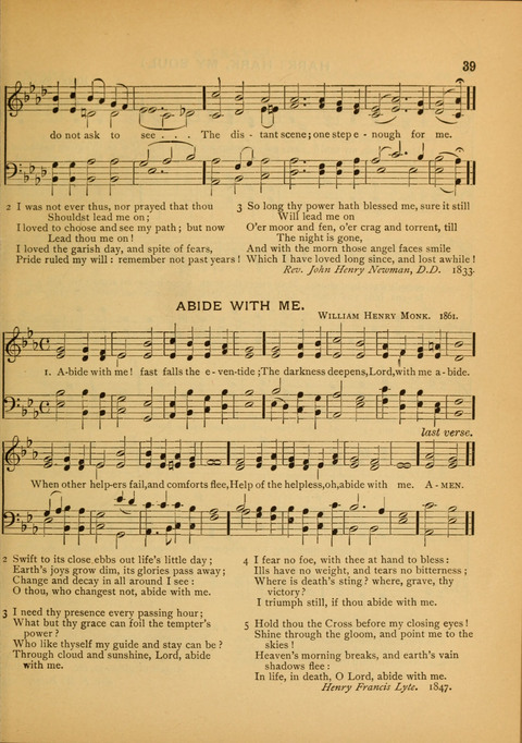 The Carol: a book of religious songs for the Sunday school and the home page 39
