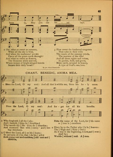The Carol: a book of religious songs for the Sunday school and the home page 43