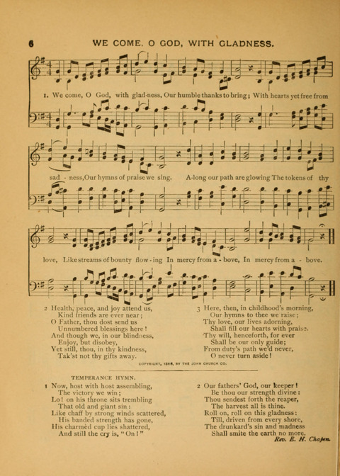 The Carol: a book of religious songs for the Sunday school and the home page 6