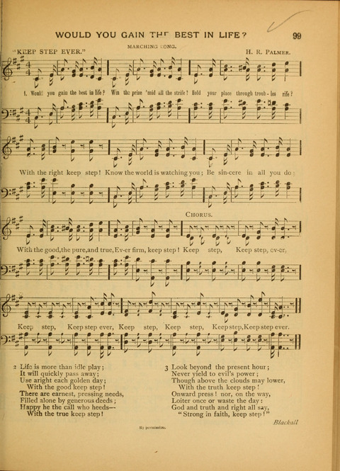 The Carol: a book of religious songs for the Sunday school and the home page 99