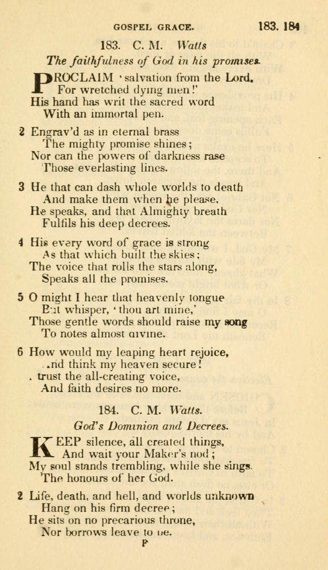 The Choice: in two parts; Part I, containing Psalms and hymns, Part II, containing spiritual songs; designed for public and private worship (6th ed.) page 126