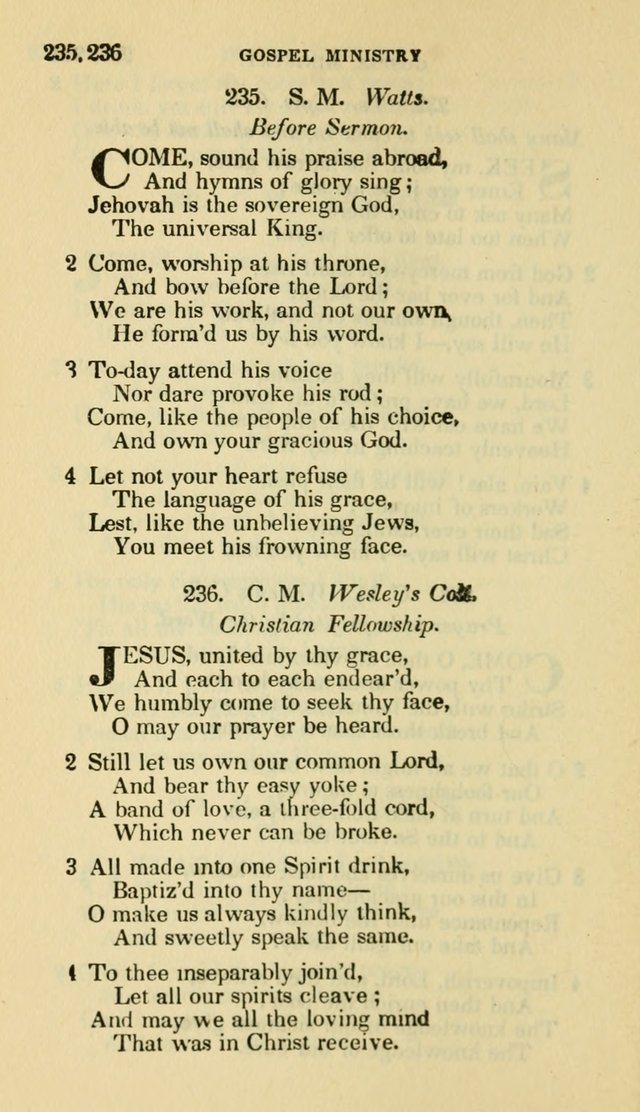 The Choice: in two parts; Part I, containing Psalms and hymns, Part II, containing spiritual songs; designed for public and private worship (6th ed.) page 153