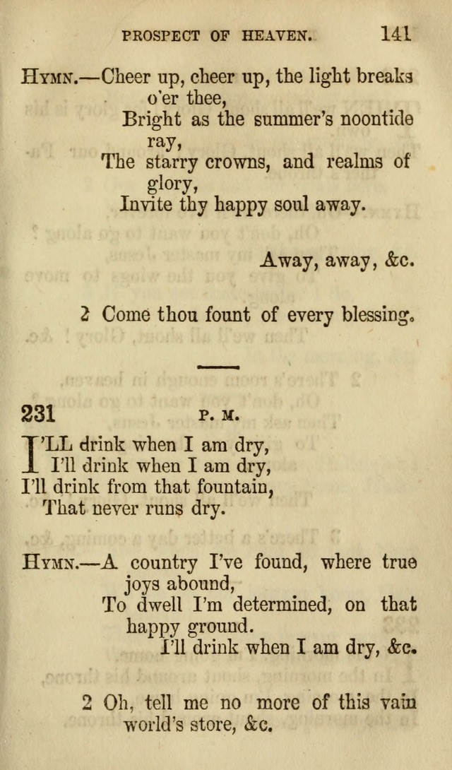 The Chorus: or, a collection of choruses and hymns, selected and original, adapted especially to the class-room, and to meetings for prayer and Christian conference (7th ed., Imp. and Enl.) page 141