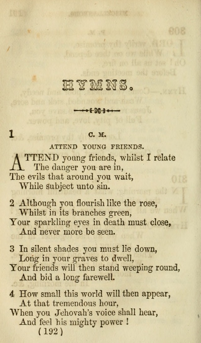 The Chorus: or, a collection of choruses and hymns, selected and original, adapted especially to the class-room, and to meetings for prayer and Christian conference (7th ed., Imp. and Enl.) page 192