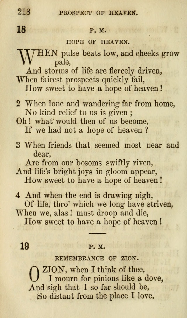 The Chorus: or, a collection of choruses and hymns, selected and original, adapted especially to the class-room, and to meetings for prayer and Christian conference (7th ed., Imp. and Enl.) page 218