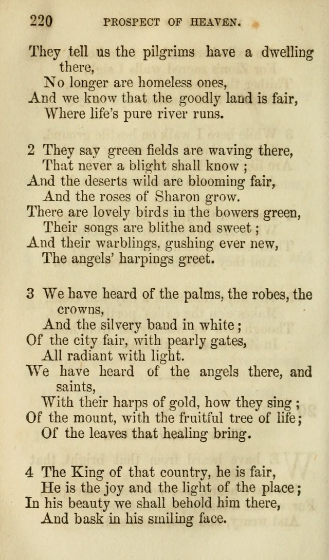 The Chorus: or, a collection of choruses and hymns, selected and original, adapted especially to the class-room, and to meetings for prayer and Christian conference (7th ed., Imp. and Enl.) page 220