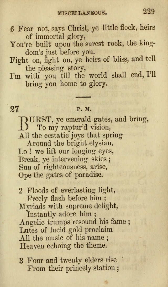 The Chorus: or, a collection of choruses and hymns, selected and original, adapted especially to the class-room, and to meetings for prayer and Christian conference (7th ed., Imp. and Enl.) page 229