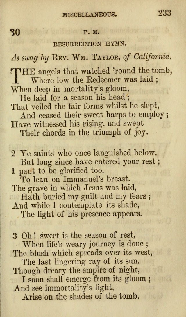 The Chorus: or, a collection of choruses and hymns, selected and original, adapted especially to the class-room, and to meetings for prayer and Christian conference (7th ed., Imp. and Enl.) page 233