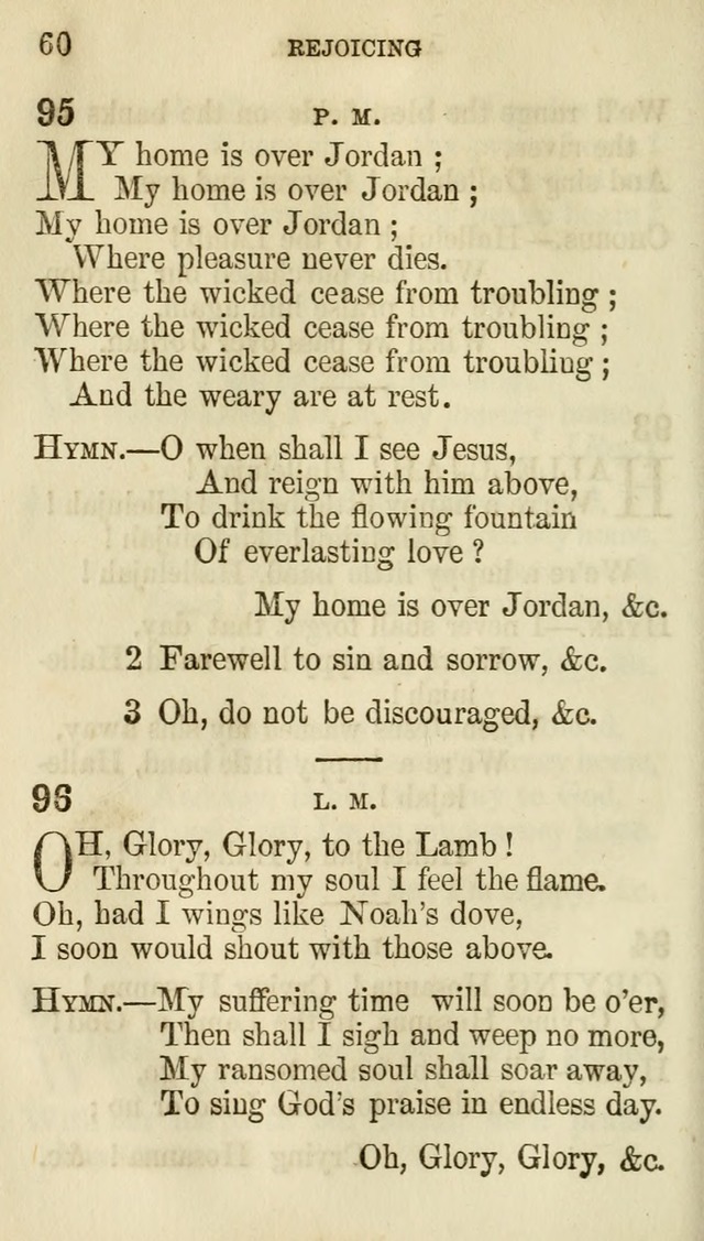 The Chorus: or, a collection of choruses and hymns, selected and original, adapted especially to the class-room, and to meetings for prayer and Christian conference (7th ed., Imp. and Enl.) page 60