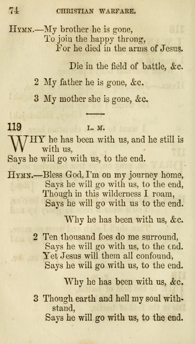 The Chorus: or, a collection of choruses and hymns, selected and original, adapted especially to the class-room, and to meetings for prayer and Christian conference (7th ed., Imp. and Enl.) page 74