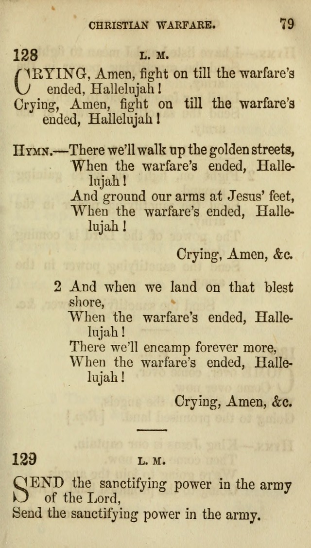 The Chorus: or, a collection of choruses and hymns, selected and original, adapted especially to the class-room, and to meetings for prayer and Christian conference (7th ed., Imp. and Enl.) page 79