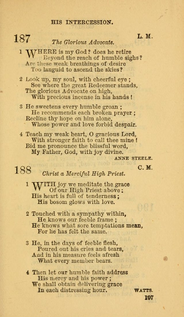 The Canadian Baptist Hymn Book page 107