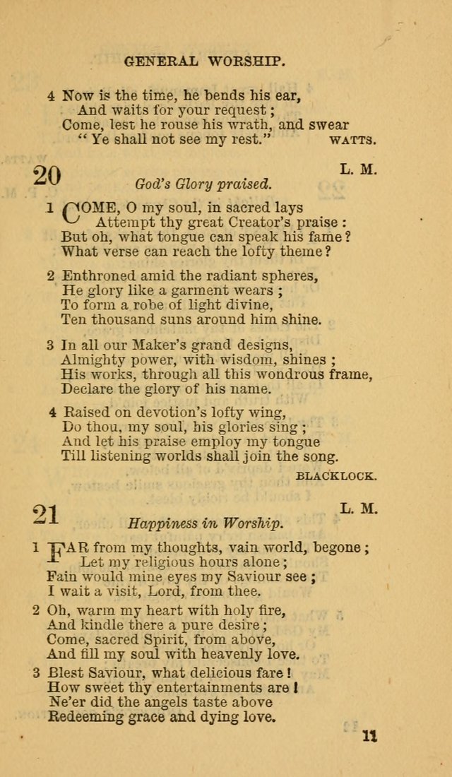 The Canadian Baptist Hymn Book page 11
