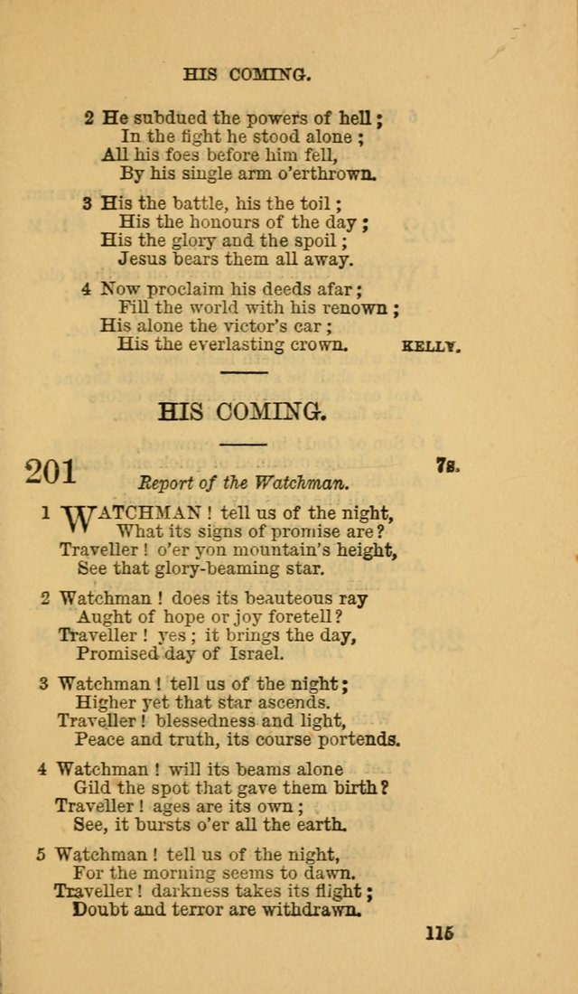 The Canadian Baptist Hymn Book page 115
