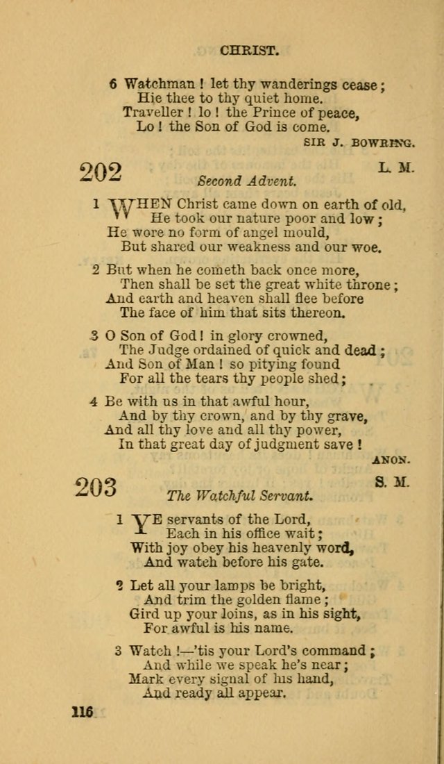 The Canadian Baptist Hymn Book page 116