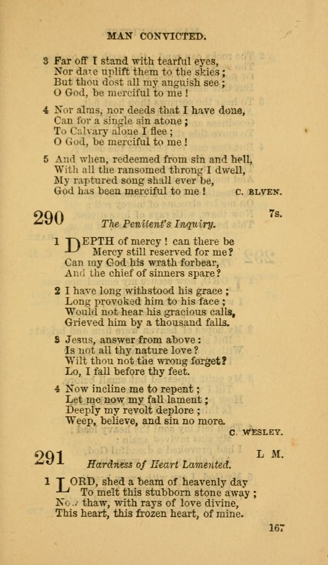 The Canadian Baptist Hymn Book page 167