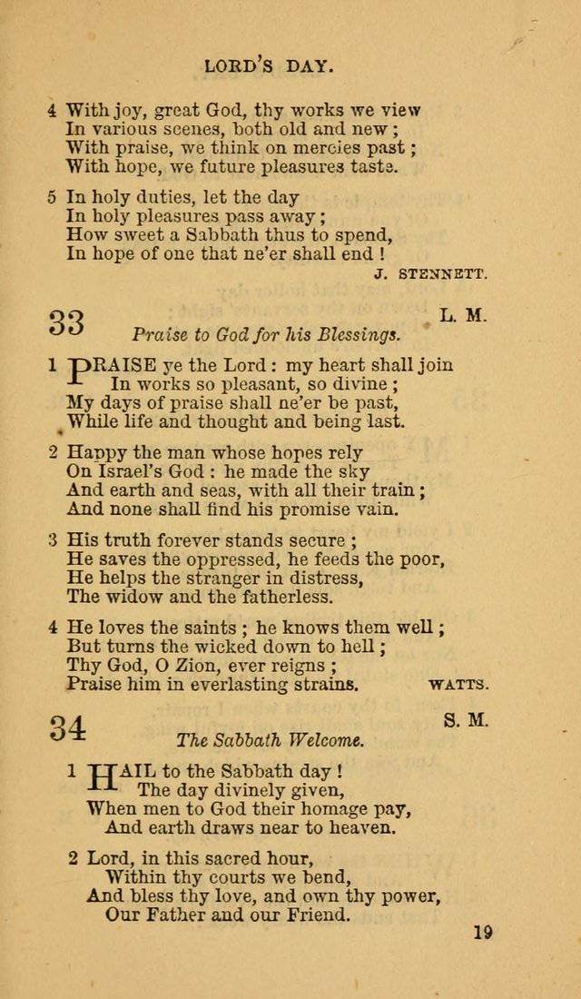 The Canadian Baptist Hymn Book page 19