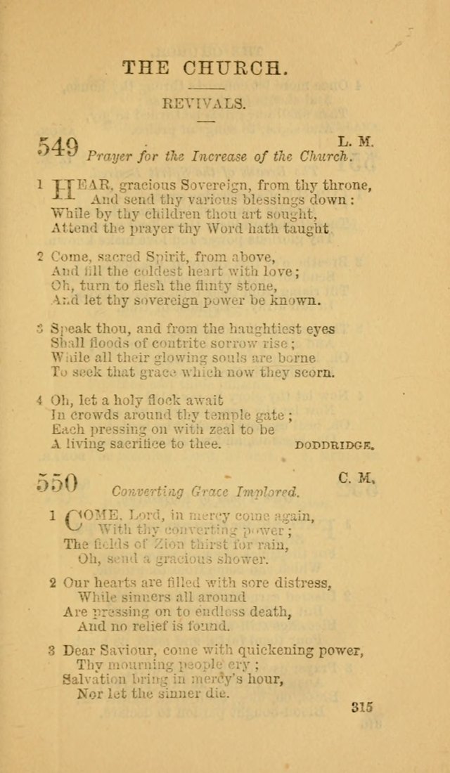 The Canadian Baptist Hymn Book page 315