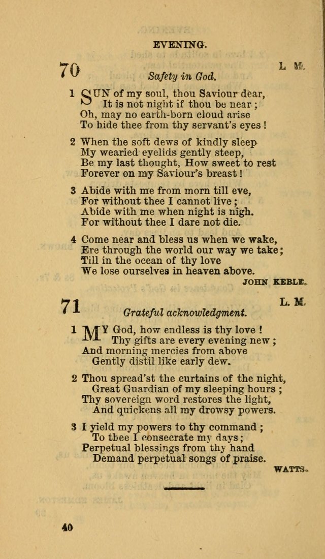 The Canadian Baptist Hymn Book page 40