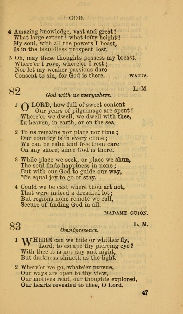 The Canadian Baptist Hymn Book page 47