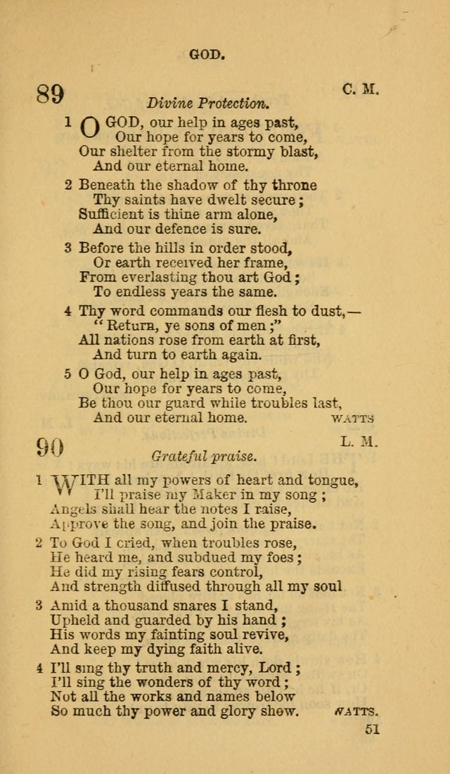 The Canadian Baptist Hymn Book page 51