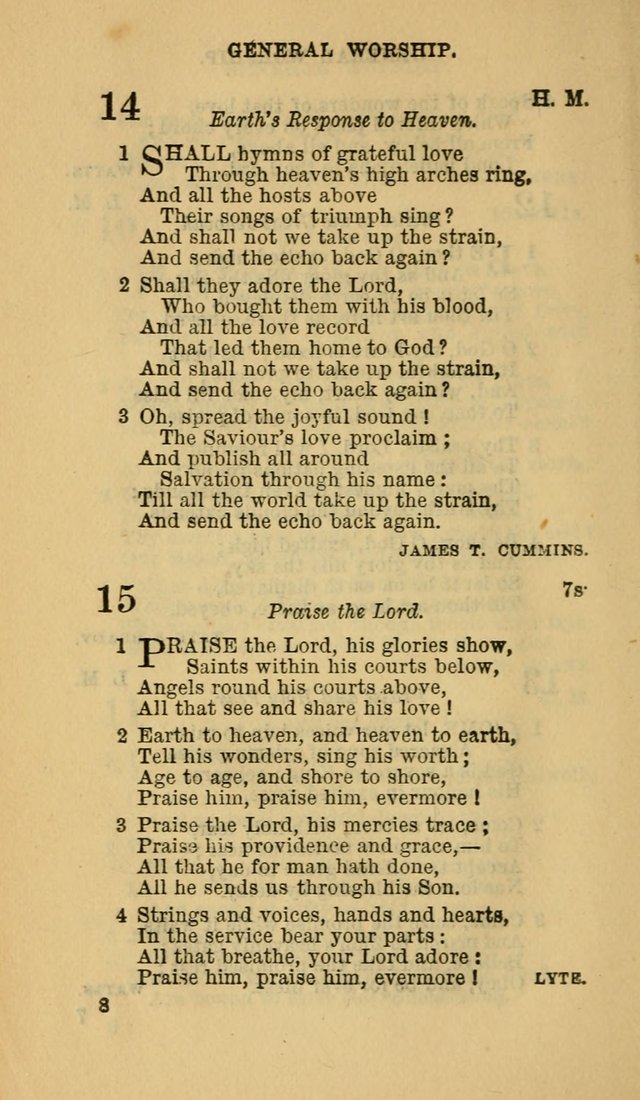 The Canadian Baptist Hymn Book page 8