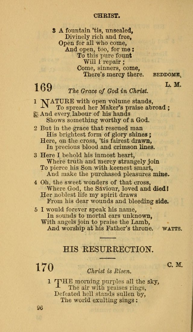 The Canadian Baptist Hymn Book page 96