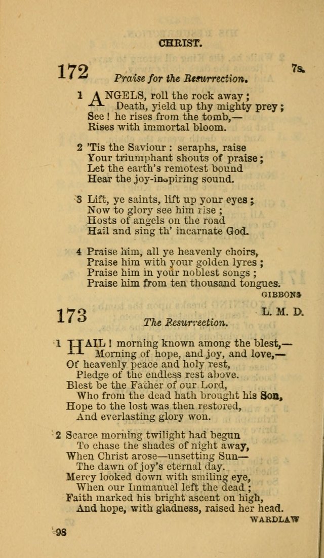 The Canadian Baptist Hymn Book page 98