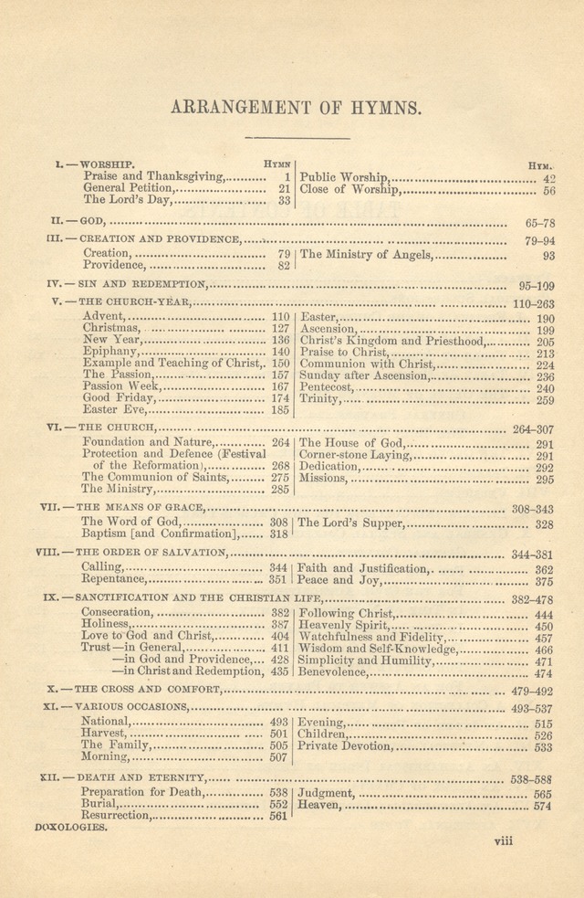 Church Book: for the use of Evangelical Lutheran congregations page xvii