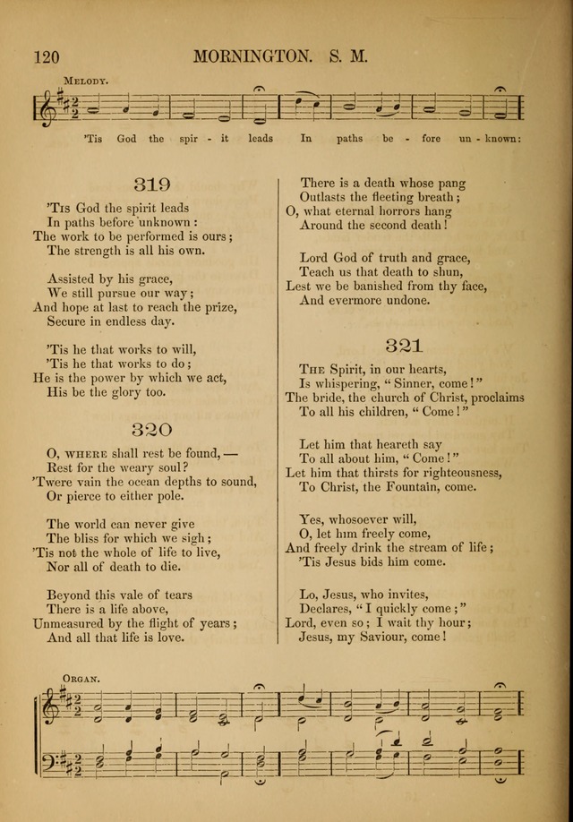 Church Choral-Book: containing tunes and hymns for congregational singing, and adapted to choirs and social worship page 120